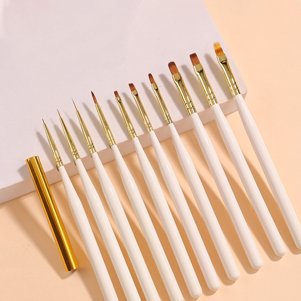 Nail Art Tools Cream Brush set