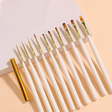 Nail Art Tools Cream Brush set