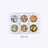 Assorted Foils and Glitter Flakes