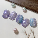 Mermaid Shell Glass Bead Cat Eye Gel Polish / 9 Colours.