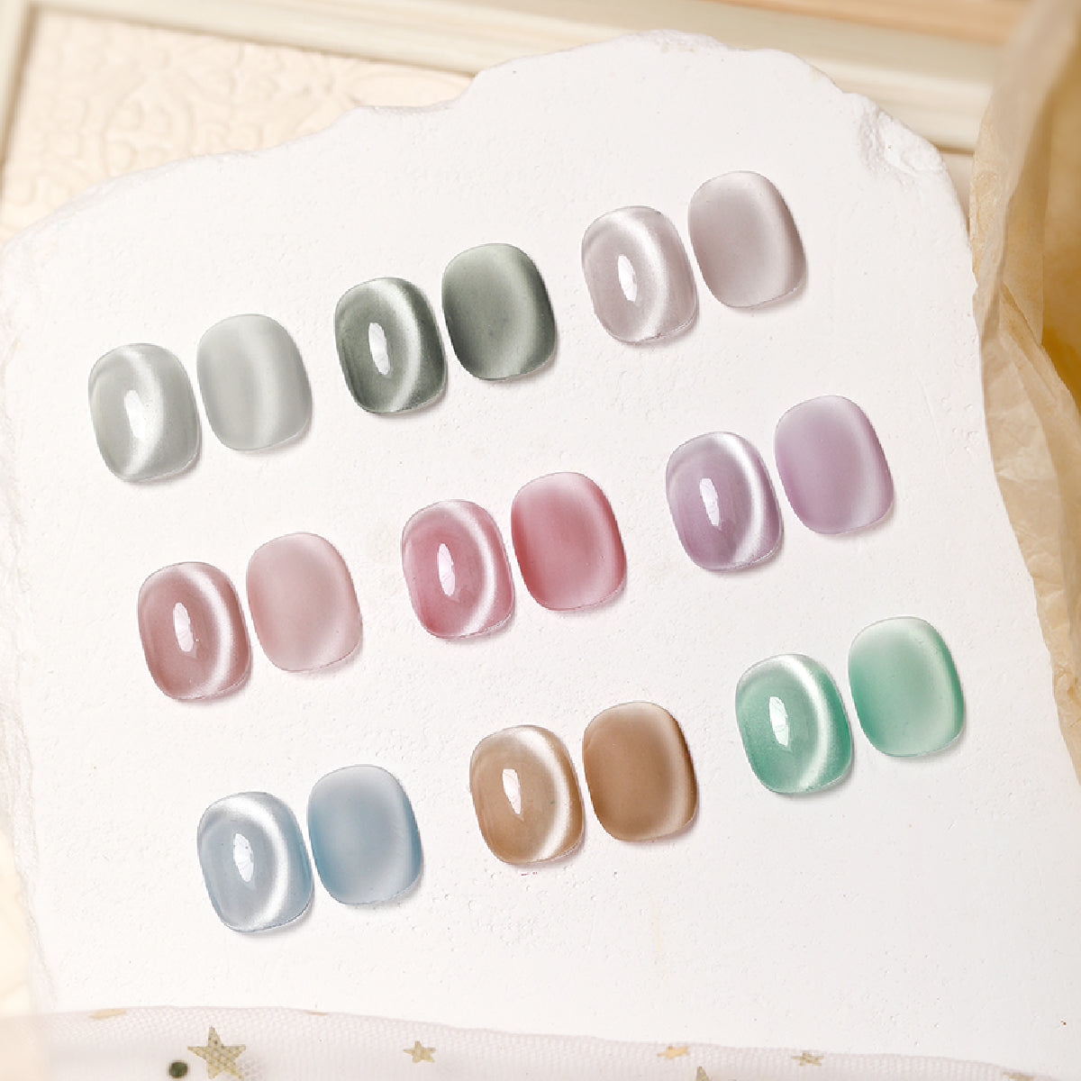 Anothersexy Glass beads magnetic cat eye gel polish