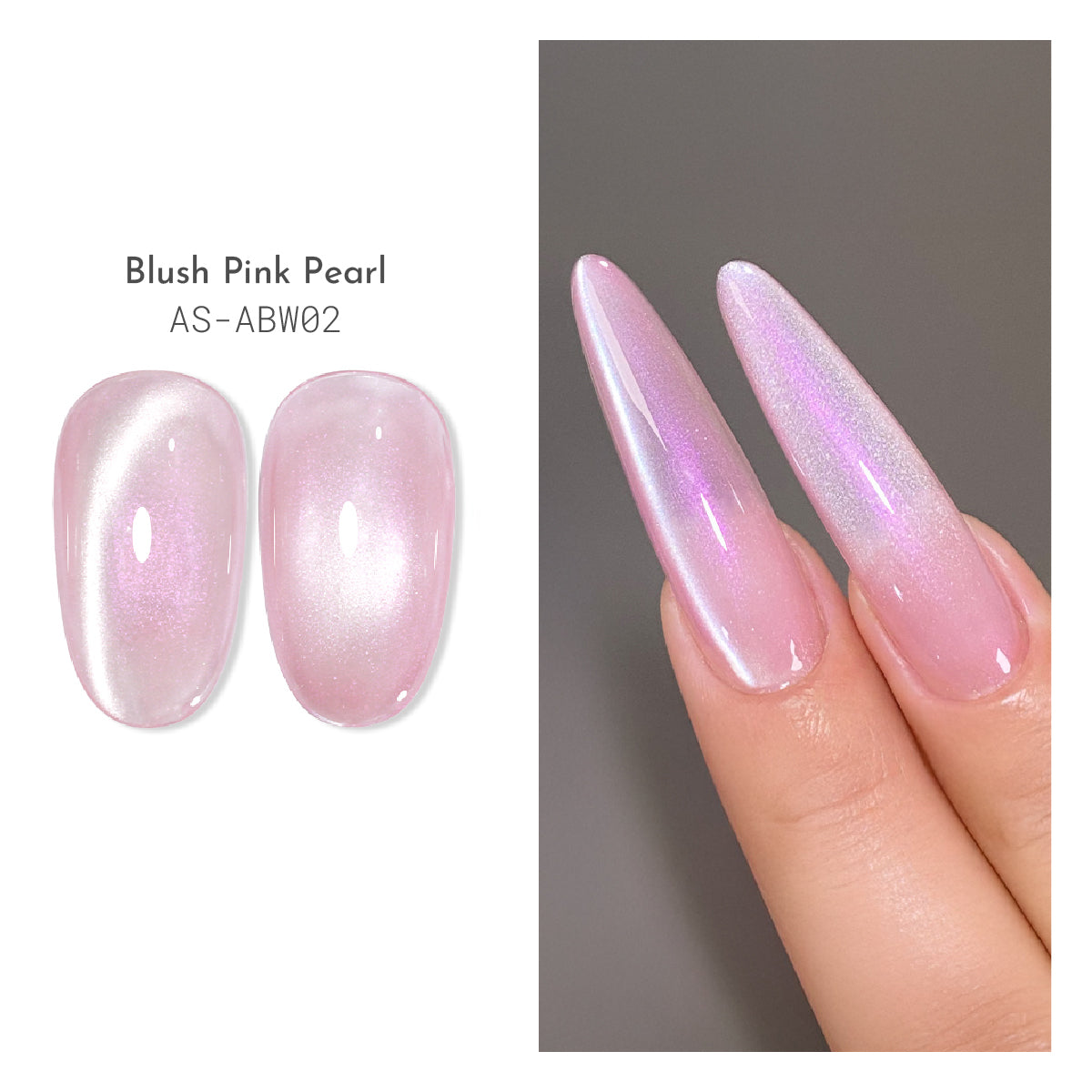 Mermaid Shell Glass Bead Cat Eye Gel Polish / 9 Colours.