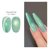 Mermaid Shell Glass Bead Cat Eye Gel Polish / 9 Colours.