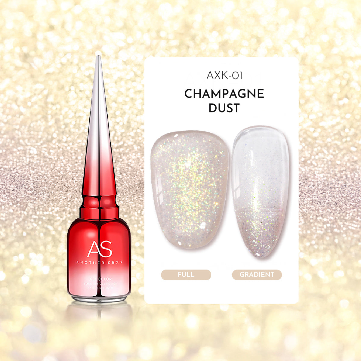 Mermaid Tears Glitter Gel Polish / 9 Colours