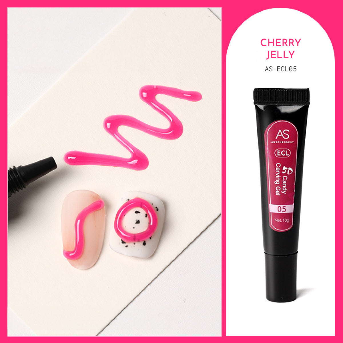 Anothersexy 3D gel polish in Cheery Jelly colour ECL05