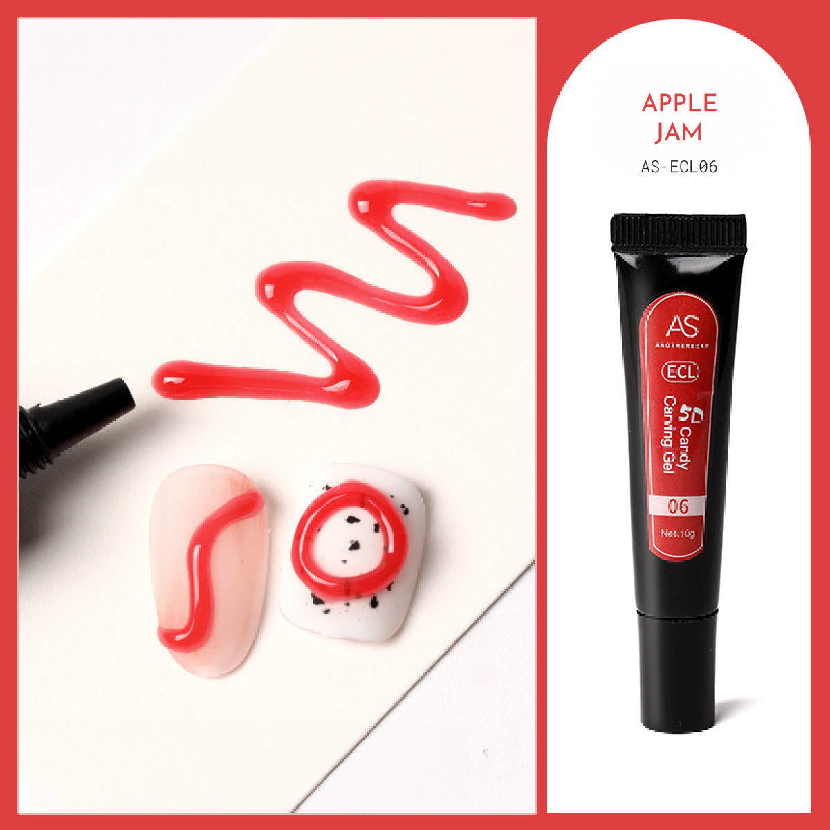 Anothersexy 3D gel polish in Apple Jam colour ECL06