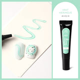 Anothersexy 3D gel polish in Mint Merigue  colour ECL10