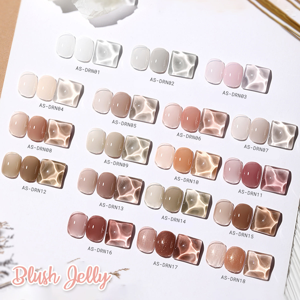 Anothersexy Blush Jelly Gel Polish DRN Series