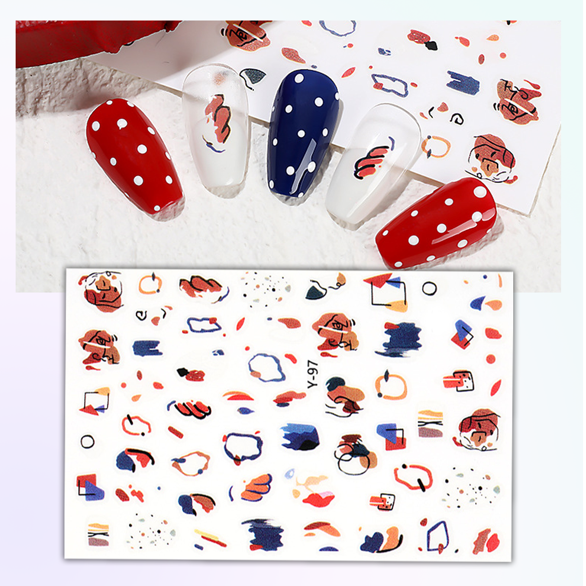 Abstract Nail Decals Bundle