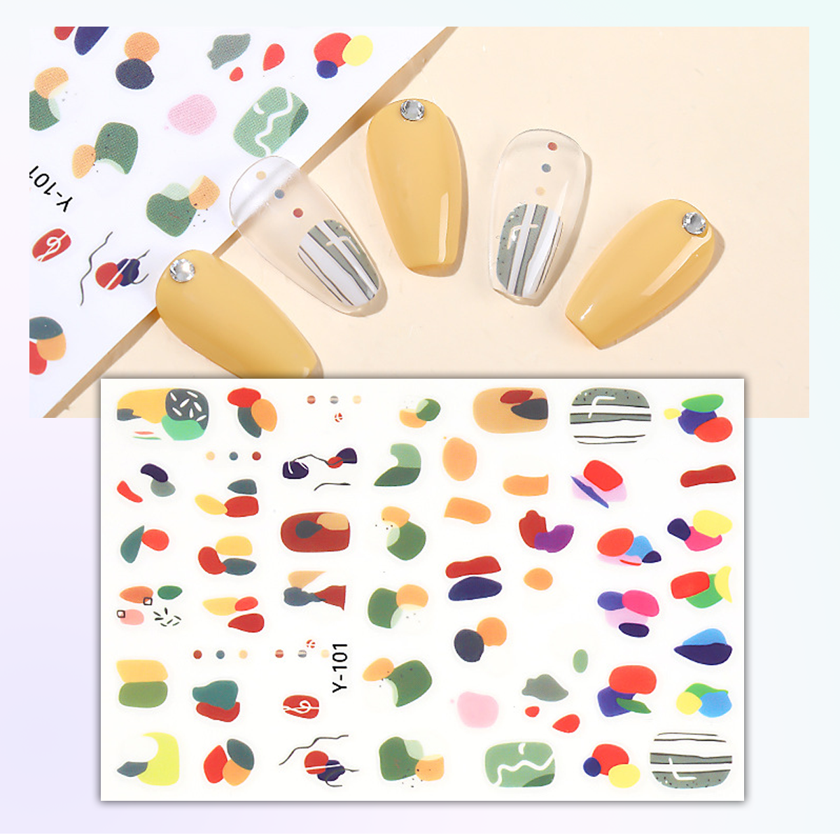 Abstract Nail Decals Bundle