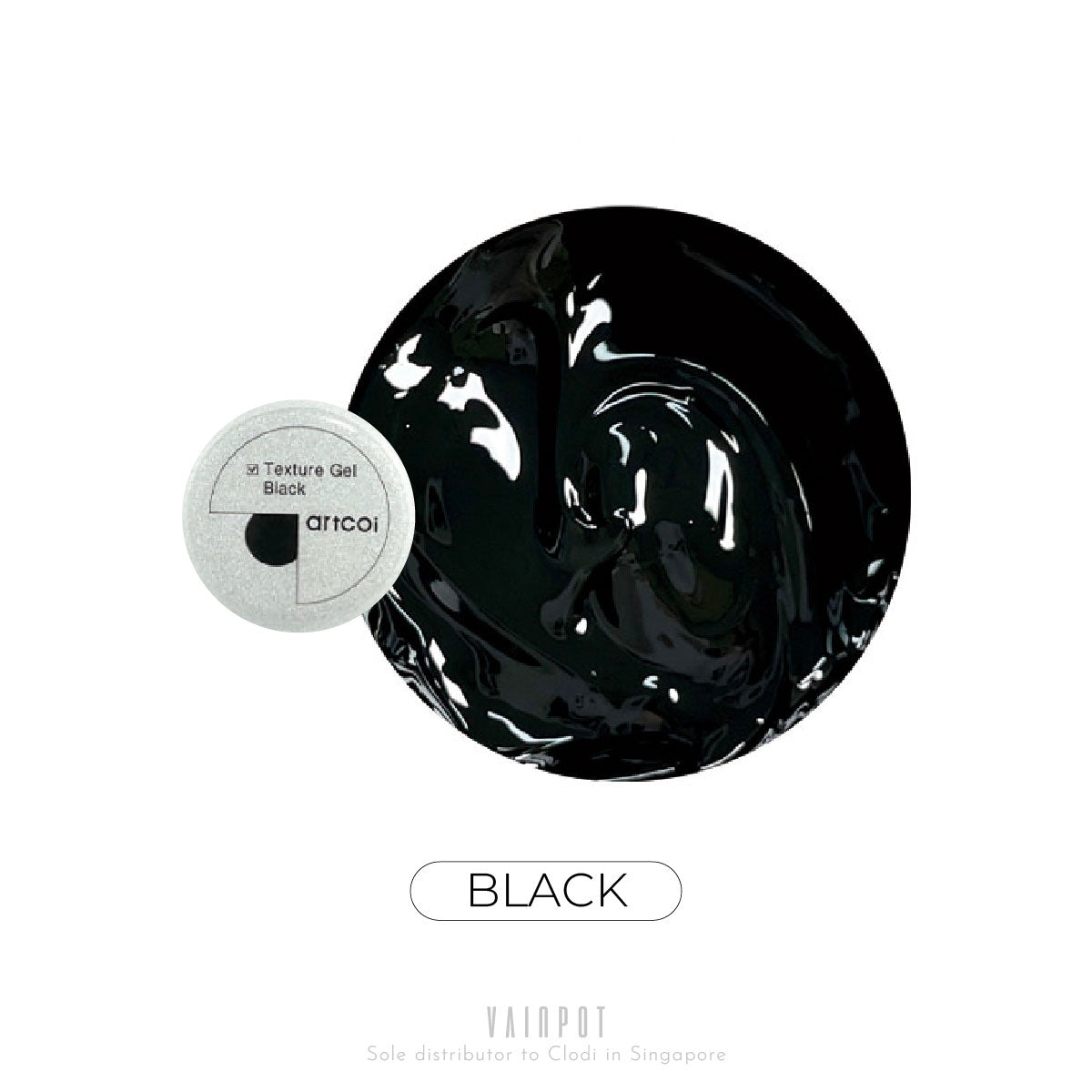 ARTCOI Black & White Texture Gel