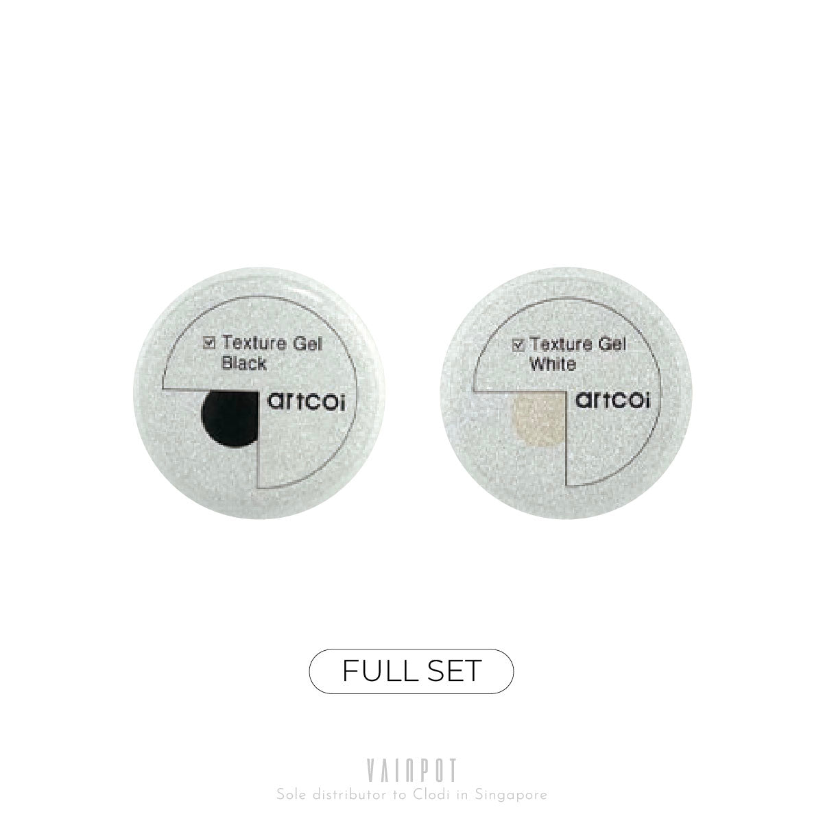 ARTCOI Black & White Texture Gel