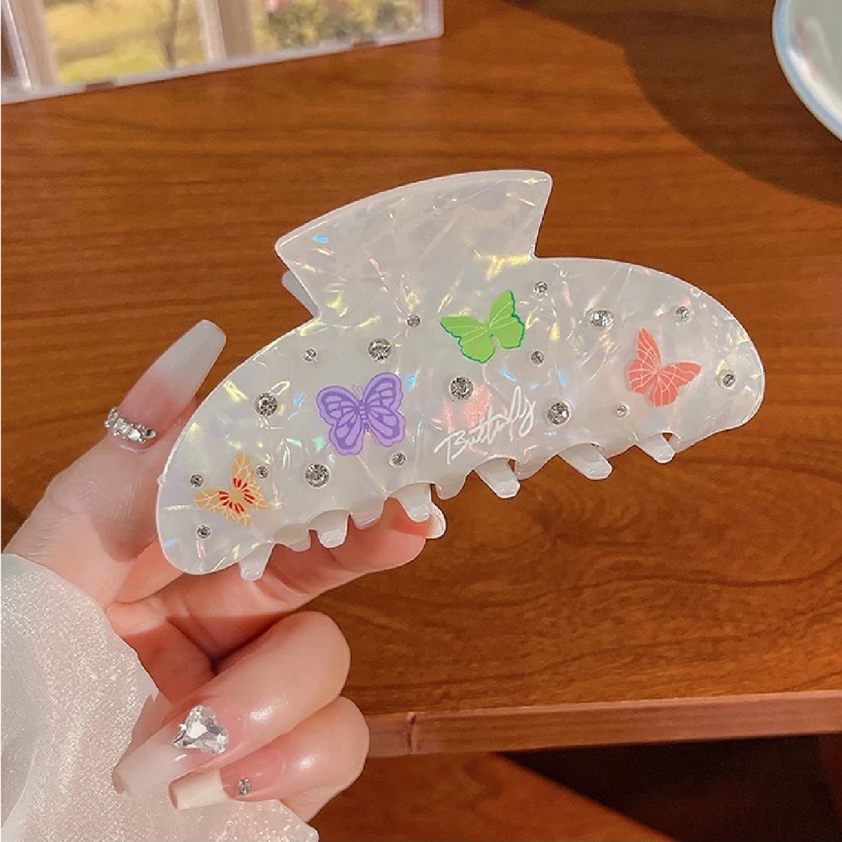 Embellished Butterfly Hair Claw