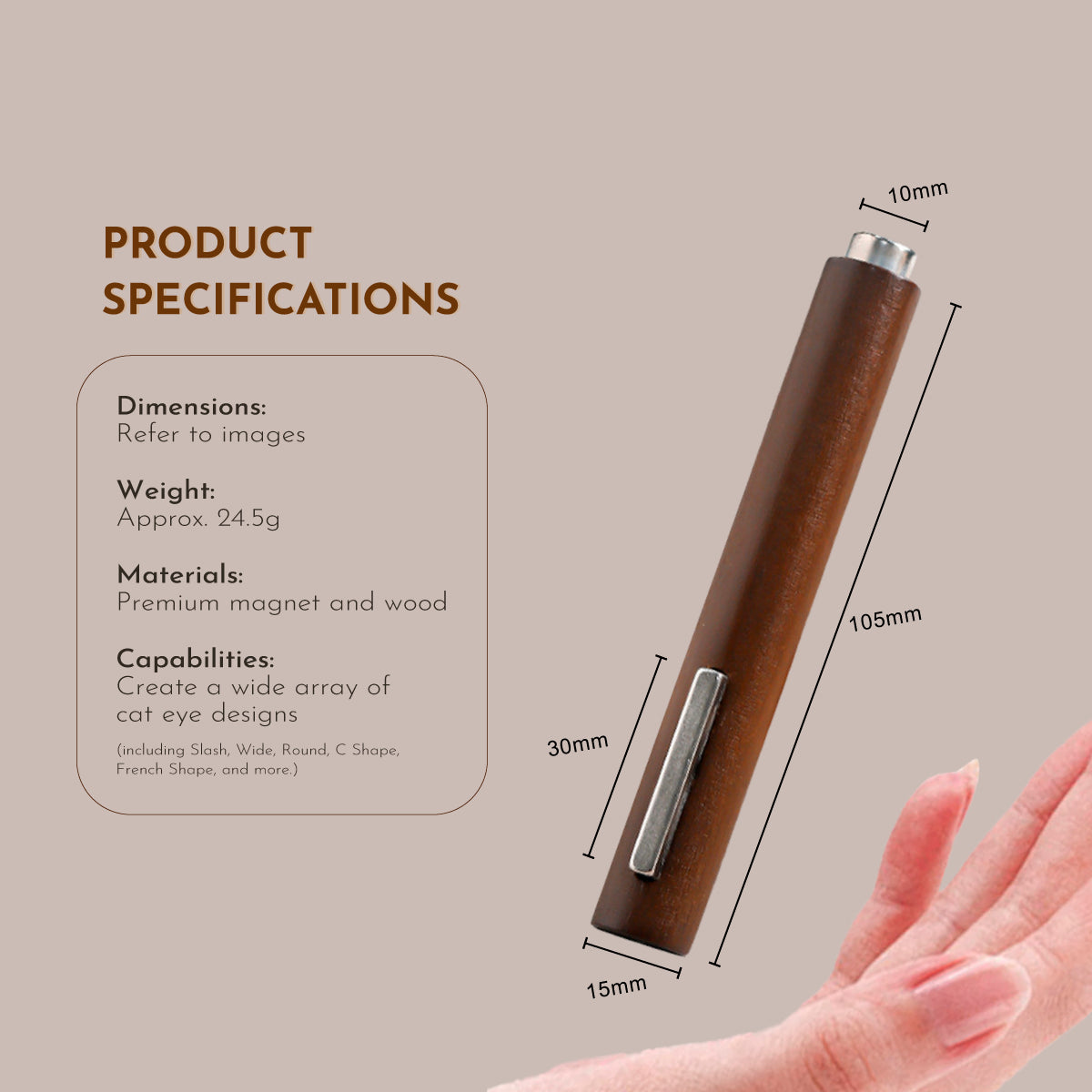 2-in-1 Cigar Cateye Magnet Wand