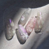 Cosmic Ocean Pearlescent Nail Art Stickers