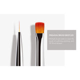 Crystals Dual-Sided Brush with Dotting Tool/ Set of 5
