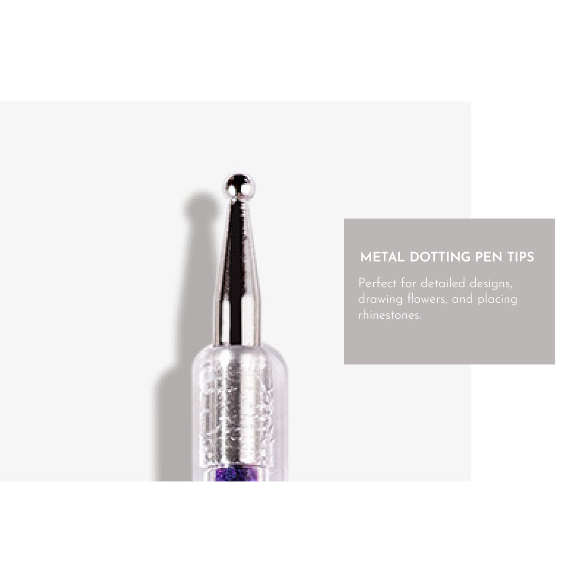 Crystals Dual-Sided Brush with Dotting Tool/ Set of 5