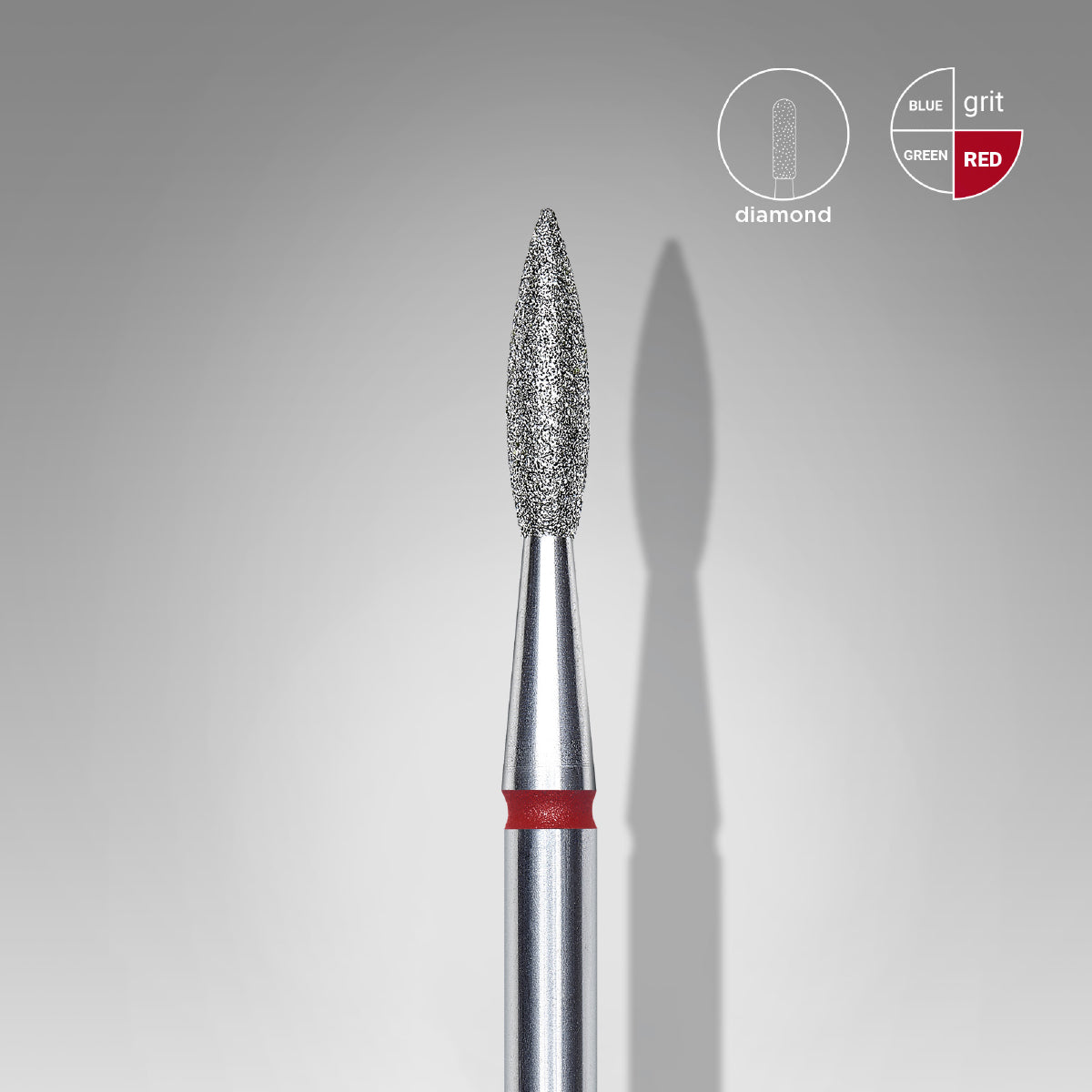 Diamond Nail Drill Bit Pointed Flame EXPERT