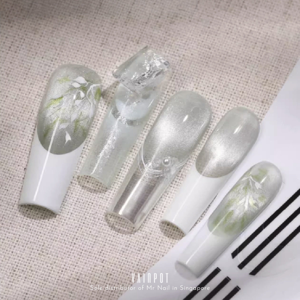 French Nail Tips Stencils Stickers