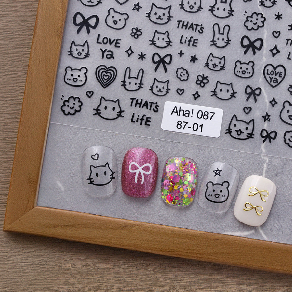 Furby Doodle Nail Art Stickers