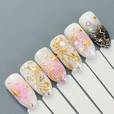 Mix Gold Metal Nail Art Studs