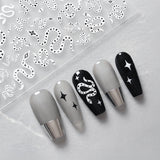 Goth Core Nail Art Stickers
