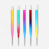 Gradient Dual-ended Silicone Pen & Dotting Tool Set/ 5pcs