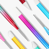 Gradient Dual-ended Silicone Pen & Dotting Tool Set/ 5pcs
