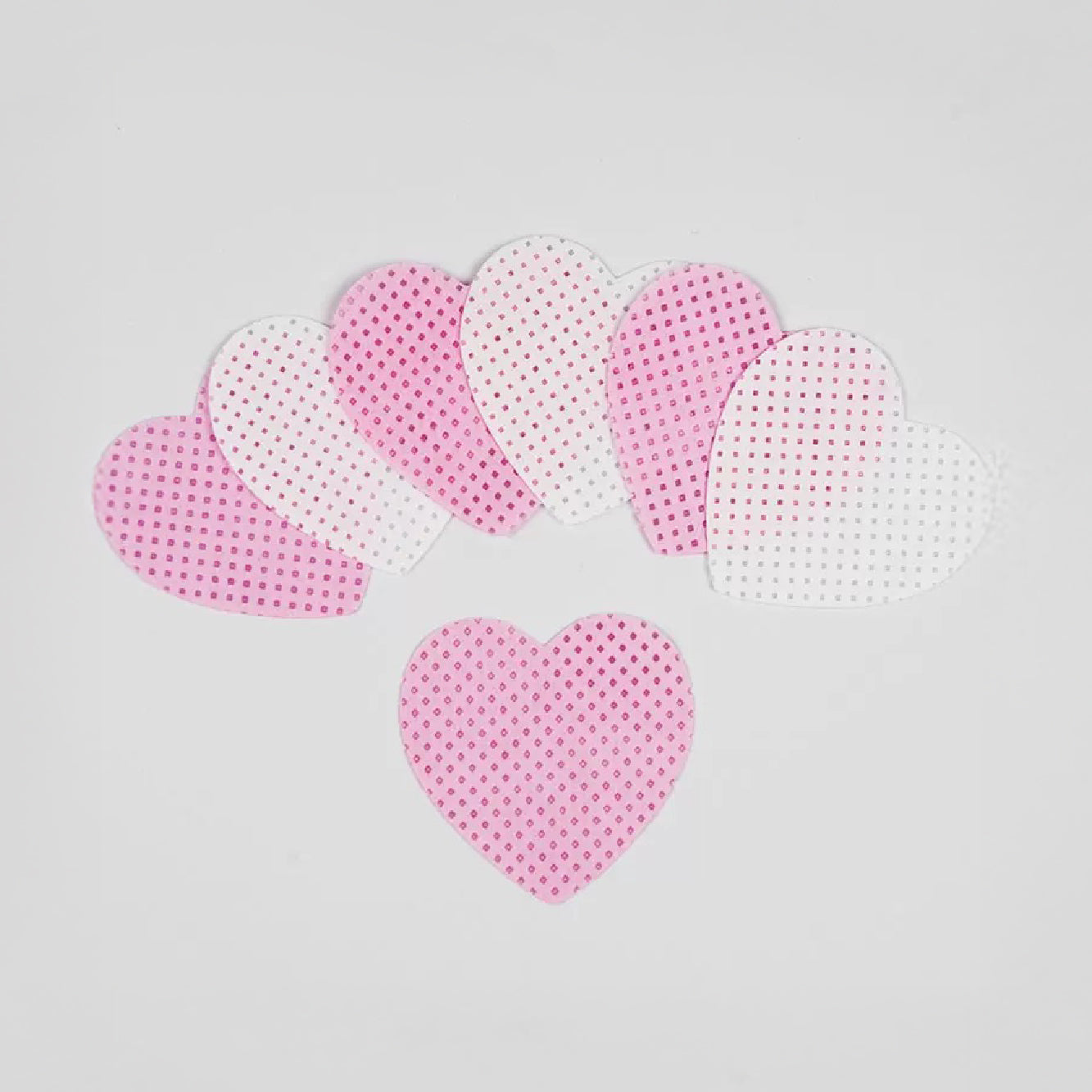 Heart-shaped Perforated Lint Free Remover Pads /200pcs