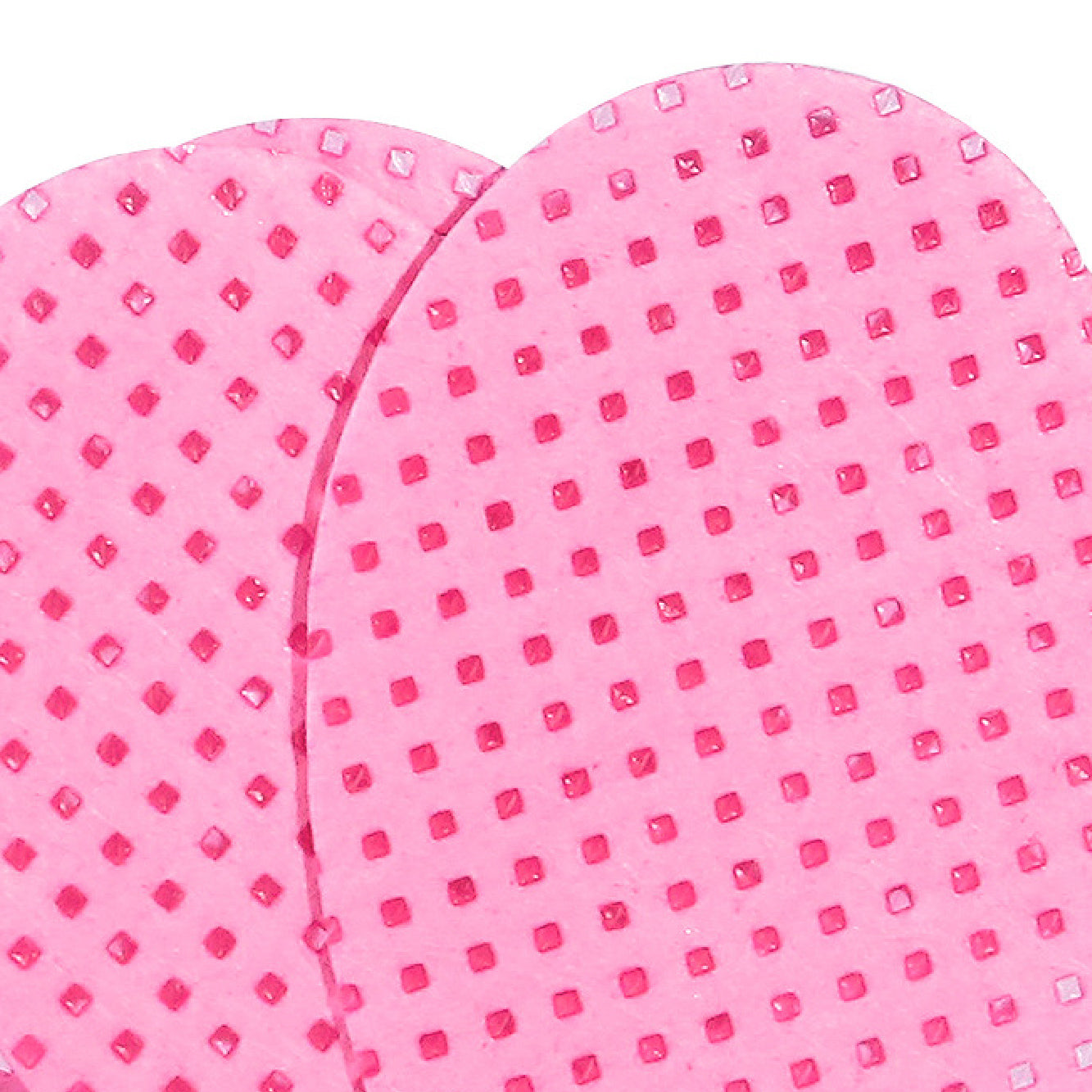 Heart-shaped Perforated Lint Free Remover Pads /200pcs