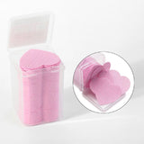 Heart-shaped Perforated Lint Free Remover Pads /200pcs