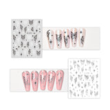 Holographic Butterflies Mix Nail Stickers/ Bundle of 6