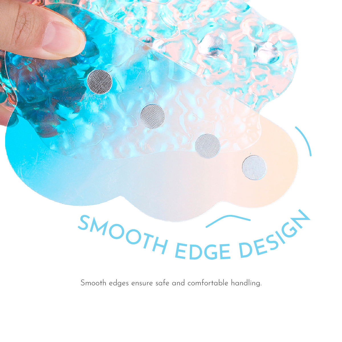 Iridiscent Icy Acrylic Press On Nails Display Stand