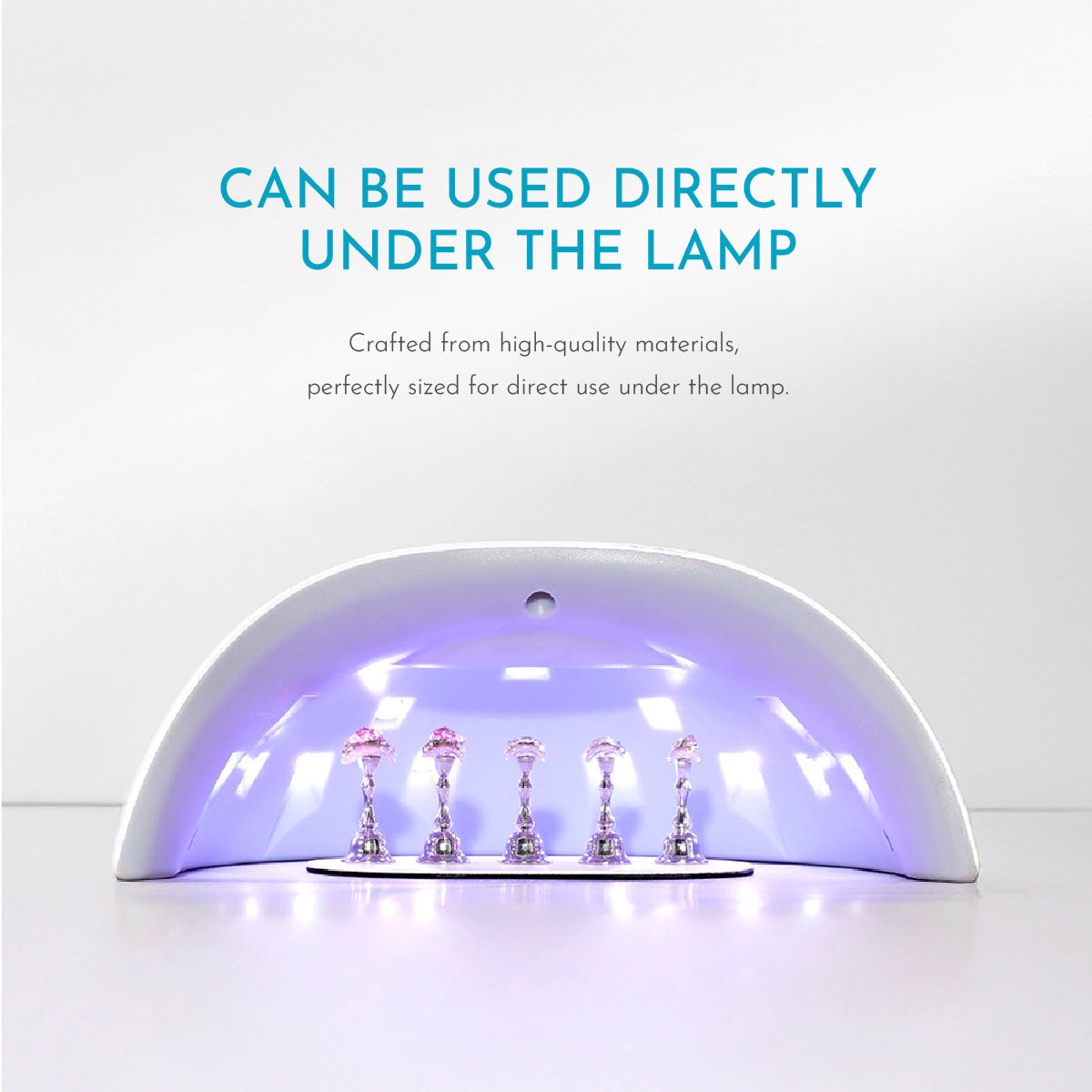 Iridiscent Icy Acrylic Press On Nails Display Stand