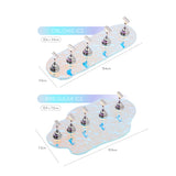 Iridiscent Icy Acrylic Press On Nails Display Stand