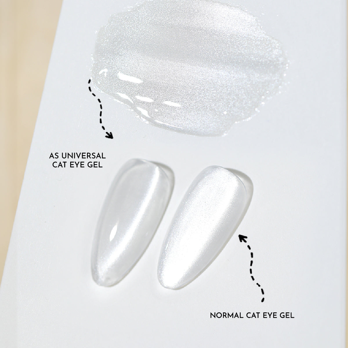 Universal White Magnetic Cat Eye Gel Polish