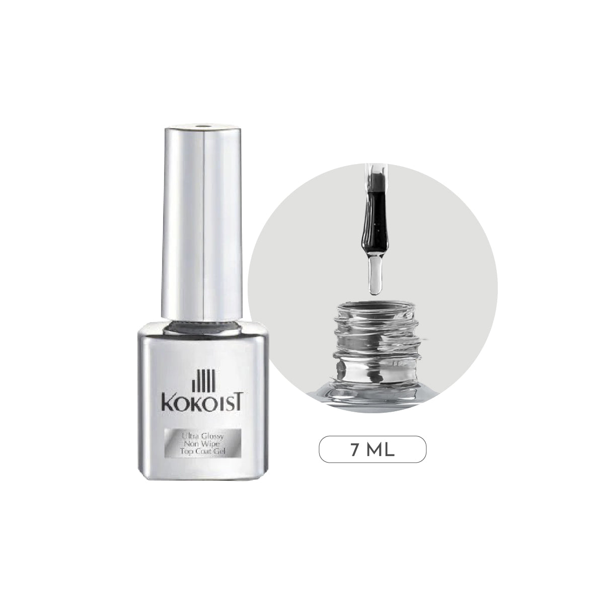 KOKOIST Ultra Glossy Non-wipe Top Coat Gel