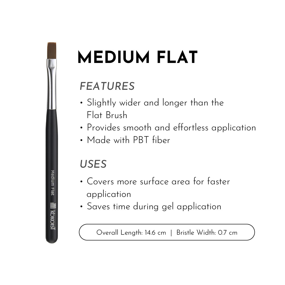 KOKOIST Medium Flat Brush