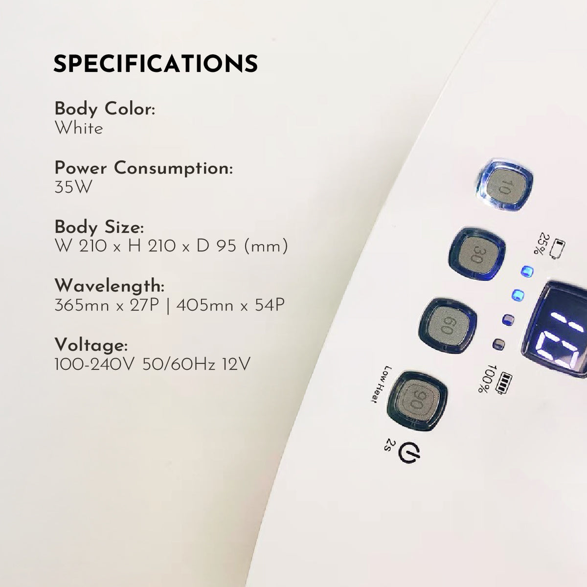 KOKOIST LE BLANC Cordless LED & UV Light