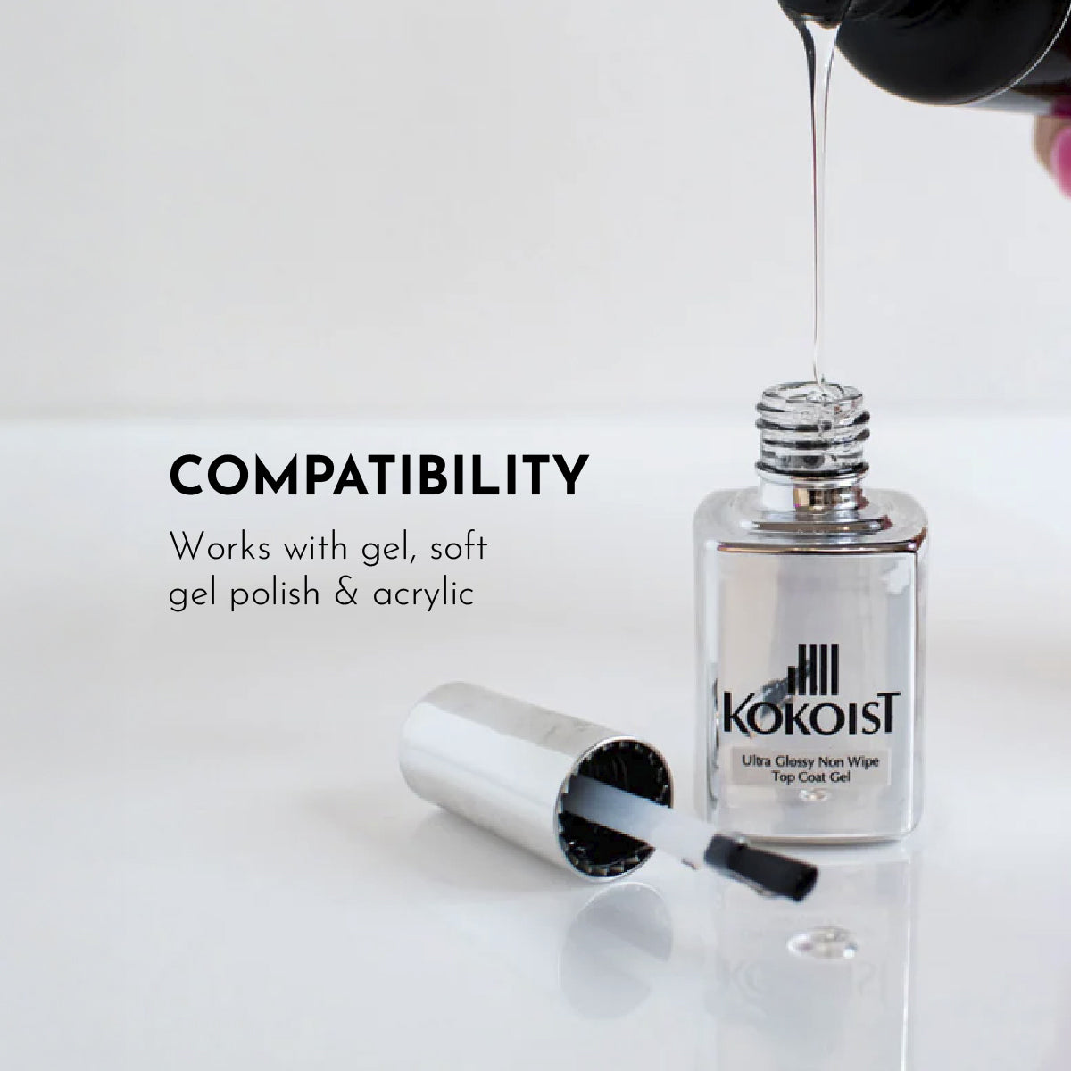 KOKOIST Ultra Glossy Non-wipe Top Coat Gel