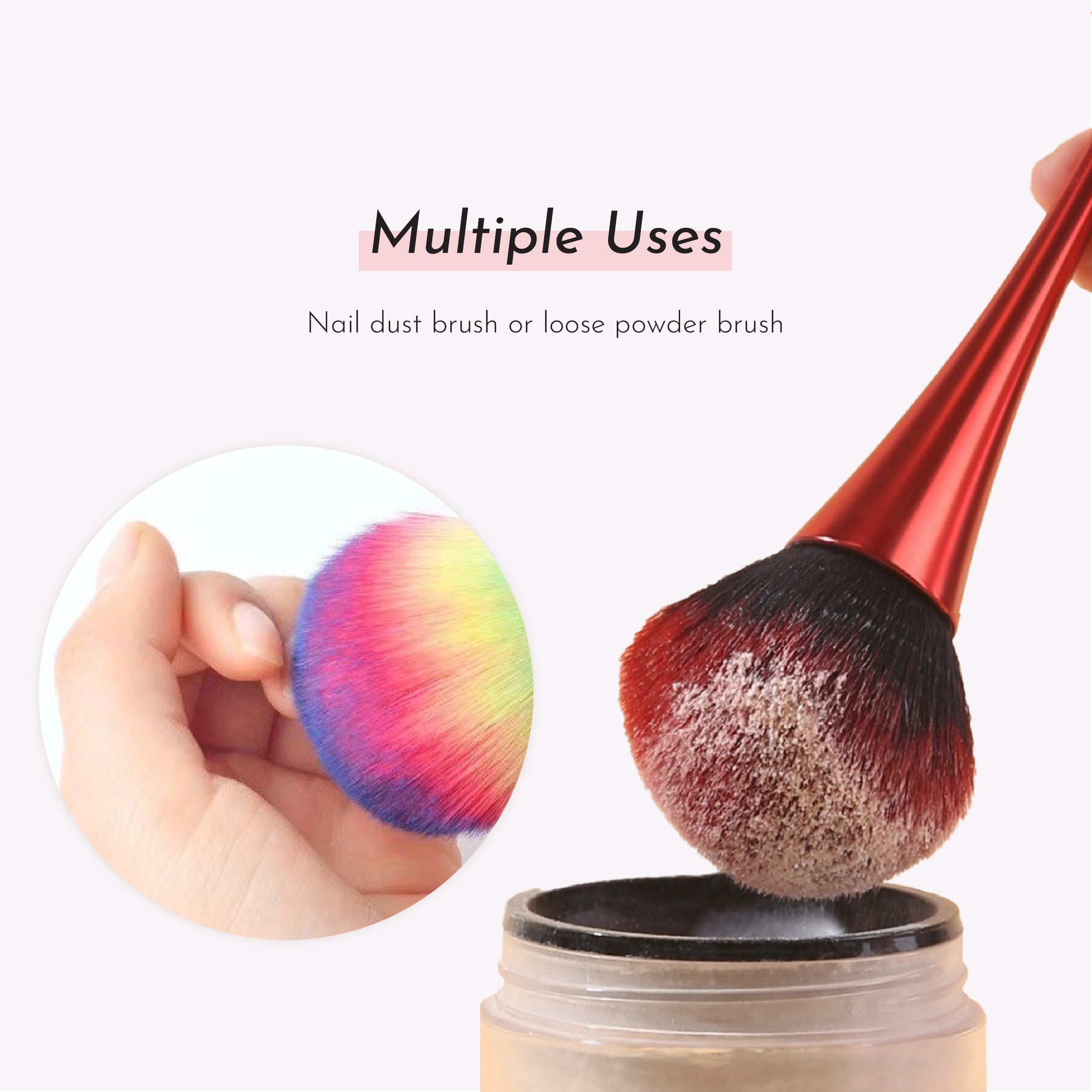 Kabuki Nail Duster Brush