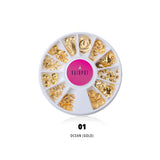Mix Gold Metal Nail Art Studs in Ocean Gold 01