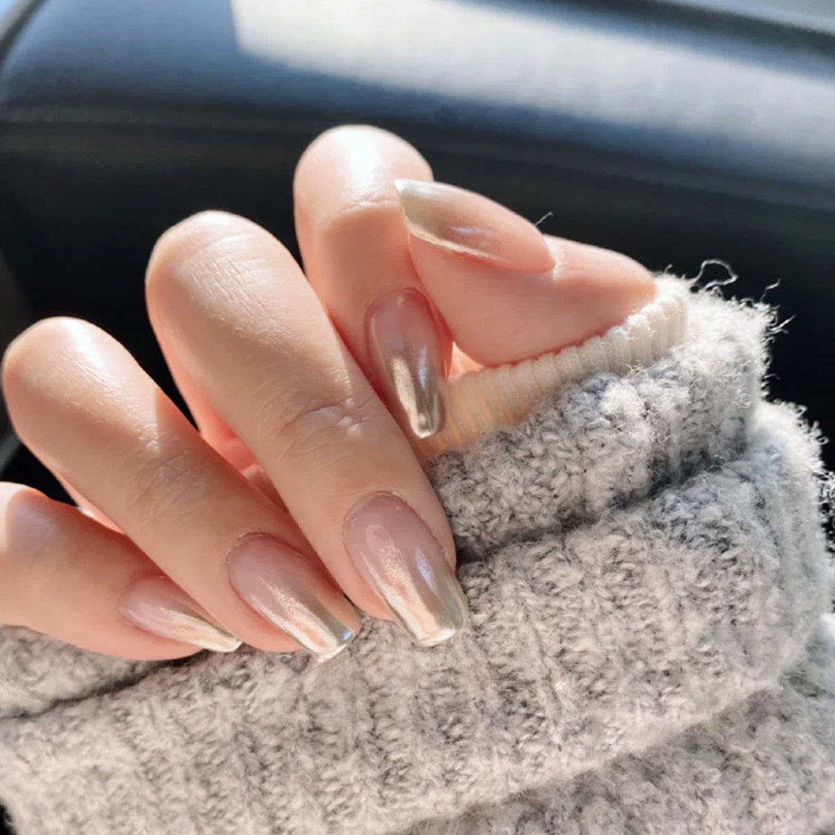 6-in-1 Mini Compact Chrome Nail Powder Palette