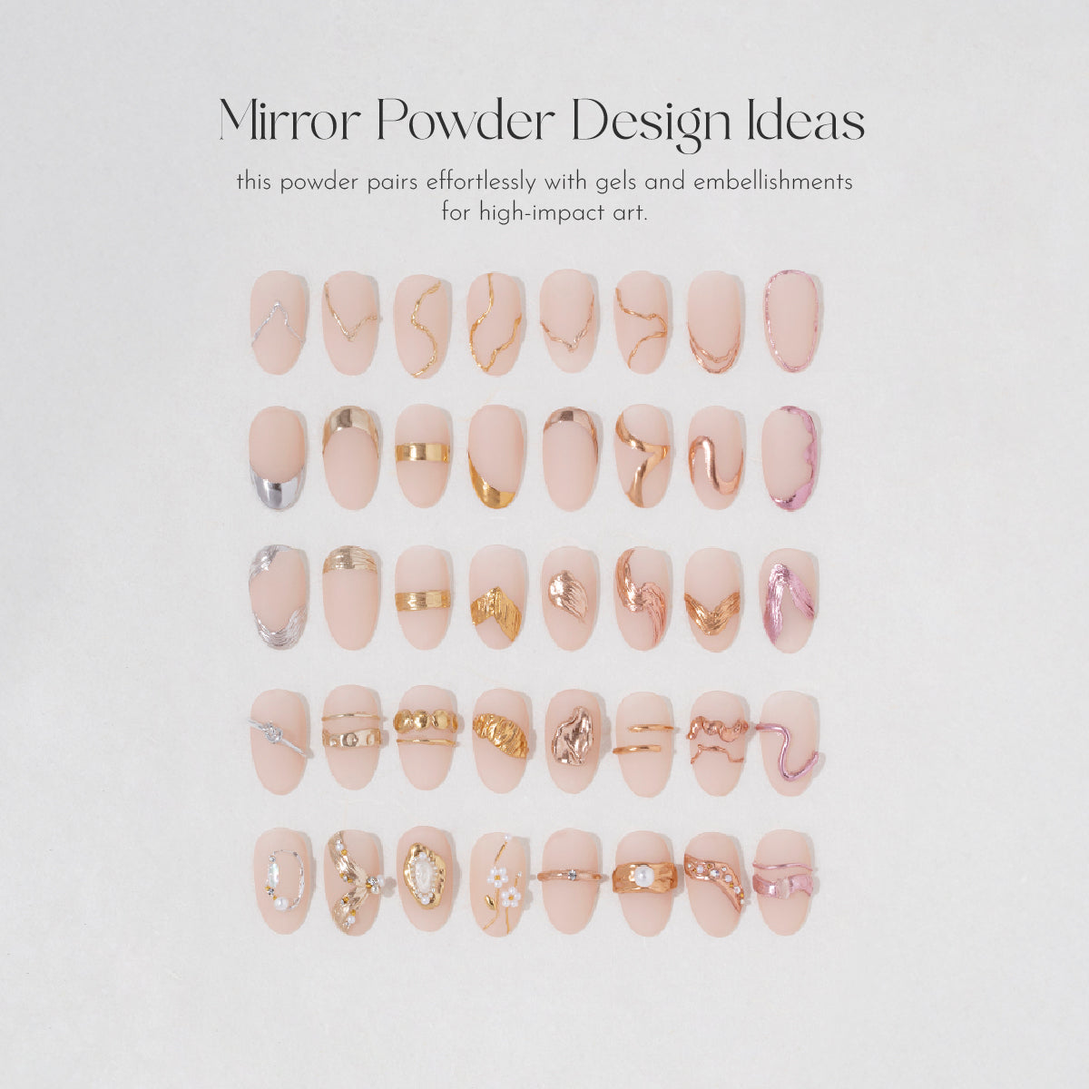 MR NAIL Mirror Chrome Powder