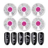 Mix Silver Metal Nail Art Studs