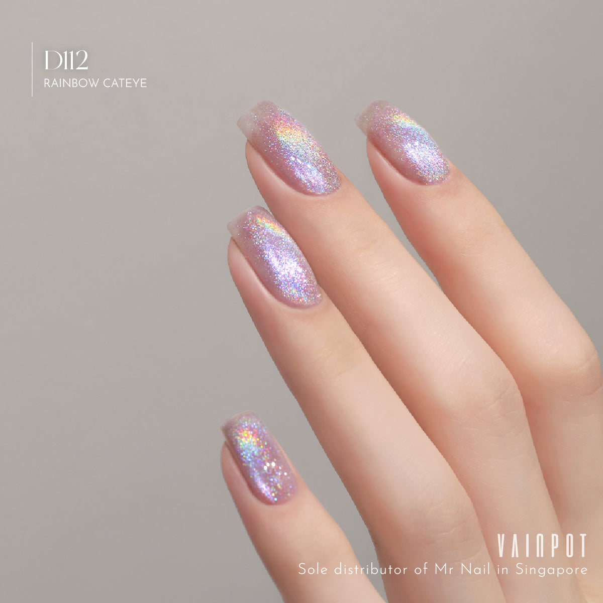 Mr Nail Rainbow Cat Eye UV Gel Polish