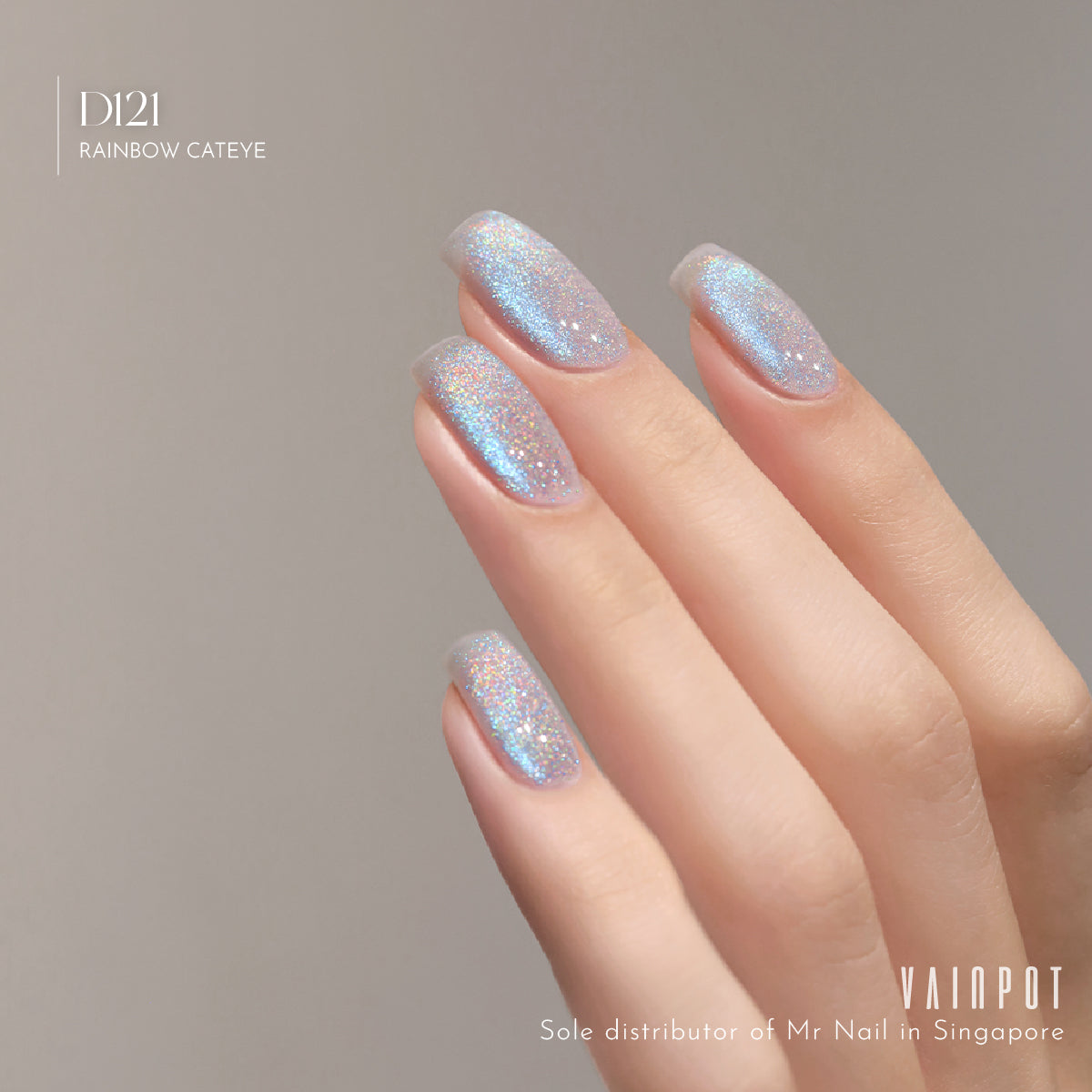 Mr Nail Rainbow Cat Eye UV Gel Polish