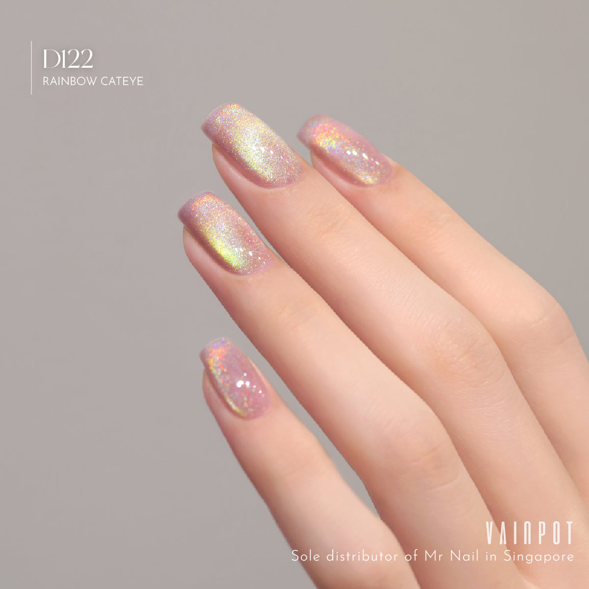 Mr Nail Rainbow Cat Eye UV Gel Polish