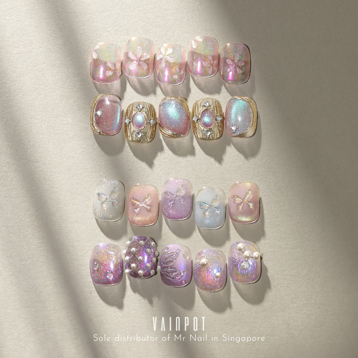 Mr Nail Rainbow Cat Eye UV Gel Polish