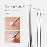 3D Nail Art Carving Wands